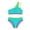 Mint Green, variant on Teen Girls Swimsuits Girls Bikini Beach Swimwear 2 Piece Swimsuits Floral Printing Bathing Suits Mint Green Size 11-12 Years