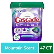 Cascade Platinum Plus Mountain Scent Auto Dishwashing Liquid & Powder ActionPacs - 47 ct