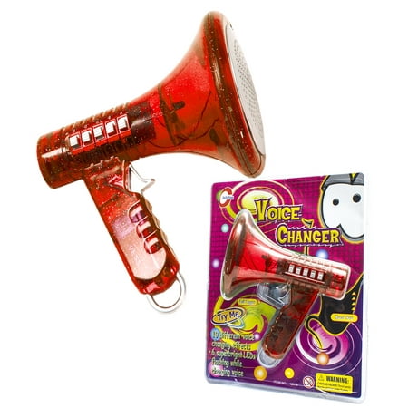 Fun Central (AU025) 1 pc Red Multi Voice Changer, Voice Changer toy for Kids, Voice Disguiser