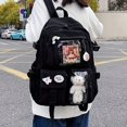 thumbnail image 1 of Kawaii Clear Front Backpack - Fashionable School & Travel Bag - Spacious, Durable, Lightweight with Versatile Style for Students & Trendsetters, 1 of 5