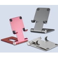 thumbnail image 2 of Dual Folding Cell Phone Stand, Fully Adjustable Foldable Desktop Phone Holder Cradle Dock Compatible with Phone 15 14 13 12 11 Pro Xs Xs Max Xr X 8, Nintendo Switch, All Phones, 2 of 6