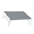 thumbnail image 3 of Outdoor Folding Table Portable Aluminium Alloy Mini Light Picnic Desk for Camping BBQ Grey, 3 of 5
