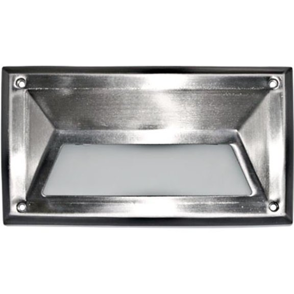 Dabmar Lighting DSL1002-SS304 120 V Incandenscent Hooded Stainless Steel 304 Step Light