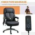 thumbnail image 3 of Vinsetto Big and Tall Executive Office Chair with Vibration Massage, Black, 3 of 9
