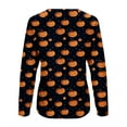 thumbnail image 5 of Neewe Womens Fall T-Shirts Halloween Funny Long Sleeve Graphic Tees Tops, 5 of 5