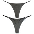 thumbnail image 4 of Sous-vêtements pour Femmes T-back en Coton Doux et Respirant String Taille Basse G-string sous-Vêtements, 4 of 10