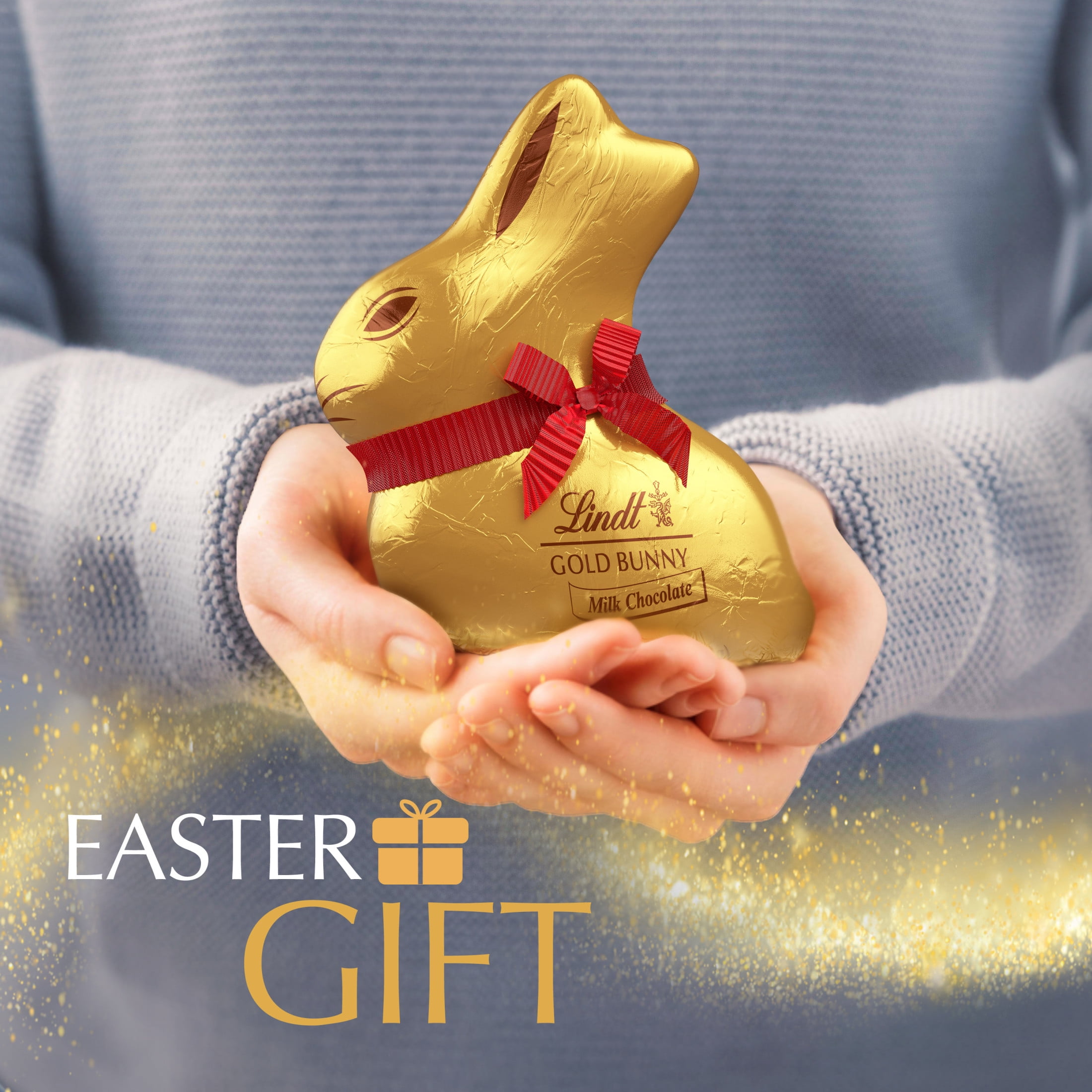 Lindt Gold Bunny, Hollow Milk Chocolate, Easter Candy, 3.5