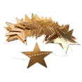 thumbnail image 2 of Glitter Gold Star Garland Banner 13Ft Shiny Star Hanging Banner Twinkle Backdrop for Birthday Wedding New Years Eve Party Supplies & Easter Valentine Decorations, 2 of 9