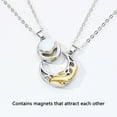 thumbnail image 4 of Collar a juego para parejas, collar a juego para parejas, collares magnéticos para mejores amigos, collares para parejas, instalación sin esfuerzo, 4 of 9