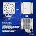 thumbnail image 3 of Scythe Mugen 6 CPU Air Cooler, Intel LGA1700, LGA1151, AMD AM5, AM4 Support,120mm, Single Tower, Aluminium Top Cover (Scythe Mugen 6 Dual White ARGB Fan), 3 of 4