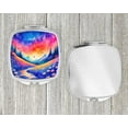 thumbnail image 4 of Colorful Periwinkles Compact Mirror 2.75 in x 3 in, 4 of 4