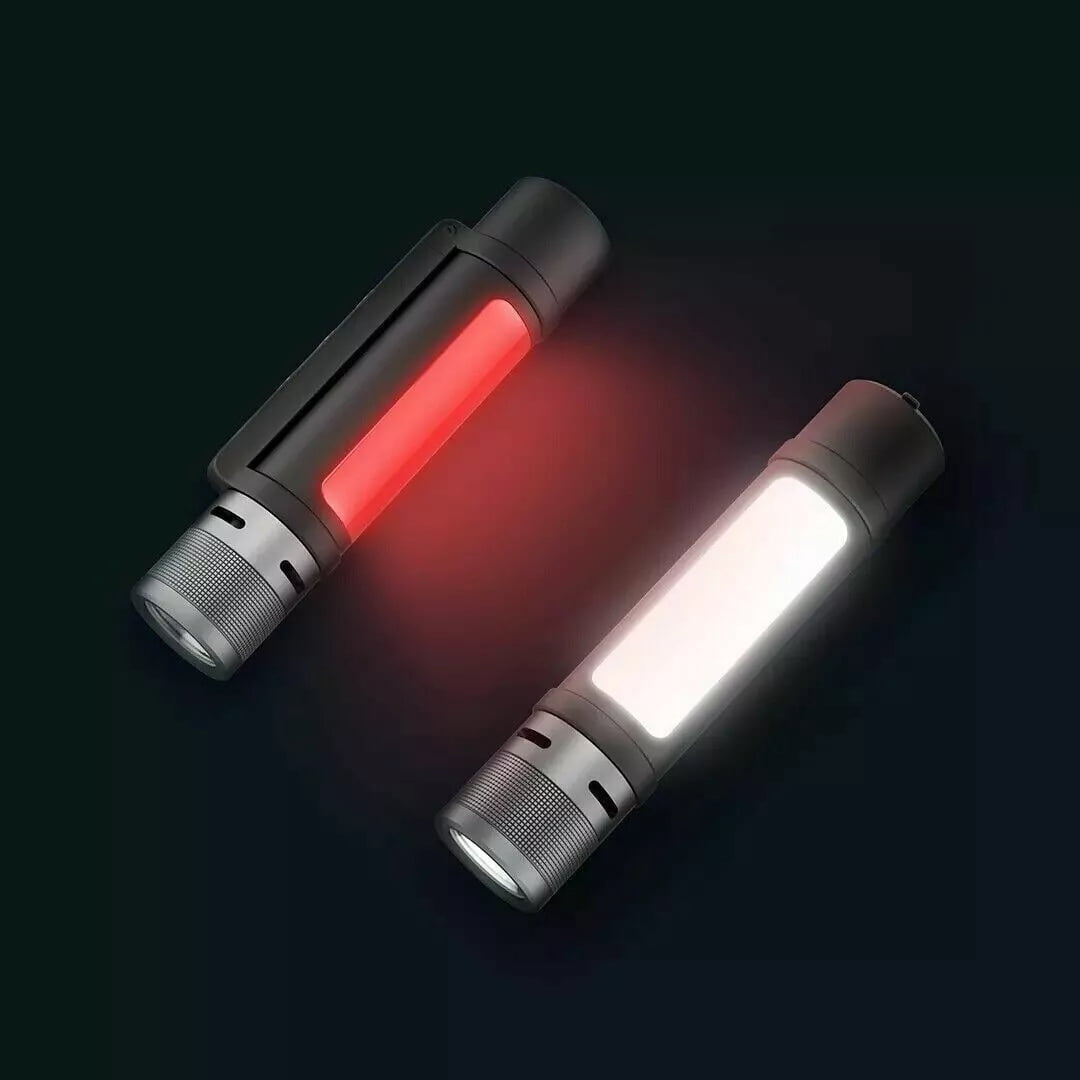 Outdoor Rechargeable LED Flashlight 6 in 1, Ultra Bright 1000 Lumens, Waterproof Rechargeable Torch for Camping Zoomable, Magnetic Base, Type-C Charging, 240m ultra-long Irradiation Distance