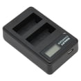 thumbnail image 2 of Dual Camera Battery Charger,5V USB Dual Battery NP Battery Charger Camera Battery Charging Station Expertly Crafted, 2 of 14