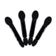 thumbnail image 4 of EeaseMX 50 pinceles de esponja de doble punta negros para sombras de ojos, aplicadores de sombras de ojos, pinceles de maquillaje, 4 of 7