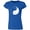 Royal Blue, variant on Yin Yang Kittens Printed Women's T-shirt Sweet Cats Black Tee Small