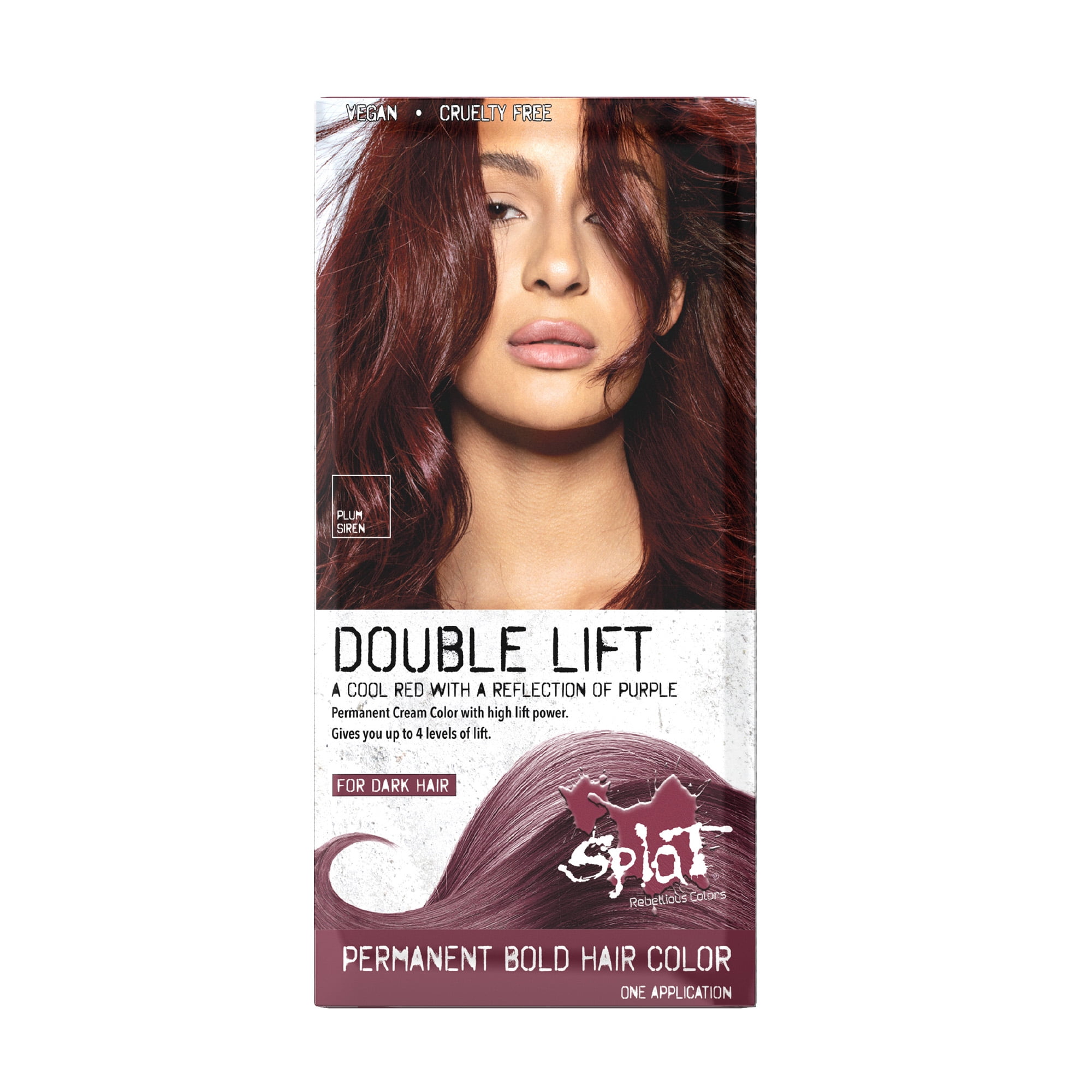 Splat Double Lift Permanent Blue Color for Dark Hair, Rhythm and Blues, 1  Application 