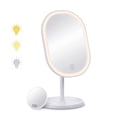 thumbnail image 2 of LED Vanity Mirror Light Makeup Mirror With 1X/10X Magnification 3 Light Colors Vanity Bathroom Cosmetic Table Led Lighted Mirror ,Widely Use, 2 of 7