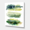 thumbnail image 3 of Designart ' Golden Green Abstract Clouds I ' Modern Canvas Wall Art Print, 3 of 4