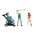 thumbnail image 2 of Figuras de personas a escala 1/64, dioramas, hombre, mujer, golfista, tren, ferrocarril, figuras de golf, set de escenas en miniatura, 2 of 9