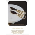 thumbnail image 5 of Spring Cheese Knife Set, 2 Piece Gold Brass Charcuterie Utensils Gift Set / Serving Knives for Friends / Home or Wedding Favors, 5 of 6