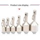 thumbnail image 2 of Silver Color Super Strong Metal Magnet Check Car Keys Keychain Split Ring Pocket Keyring Hanging Holder Portable Outdoor Tools, 2 of 4