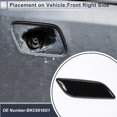 thumbnail image 3 of Unique Bargains Front Right Side Bumper Headlight Washer Nozzle Cover Cap for Mazda 3 M3 Axela 2013-2016 Bumper Trim Nozzle Cover No.BKC6518G1 Black 1 Pcs, 3 of 7