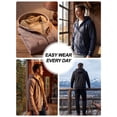 thumbnail image 6 of Pdbokew Men's Fleece Lined Hoodie Thick Hooded Jacket Winter Warm Sweatshirts Green S, 6 of 8