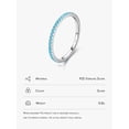 thumbnail image 3 of Turquoise Decor Silver Ring Gift For Women, 3 of 5