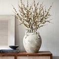 thumbnail image 3 of LuxenHome Rustic Ceramic Vase,11'' Gray and White Round Vase,Terracotta Large Flower Vases with Handles for Living Room Home Decor,Vintage Pottery Tall Vases Home Décor Accents, 3 of 8