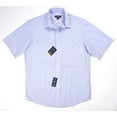 thumbnail image 2 of Club Room Mens Wrinkle-Resistant Button Down Dress Shirt, Purple, 17, 2 of 5