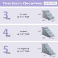 thumbnail image 5 of Dog Stairs for Small Dogs, 2-Steps Dog Ramp for Couch, Pet Stairs with Highly Supportive Foam and Non-Slip Bottom, Dog Steps for Cat & Doggie (High 11.8 Inch), 5 of 7
