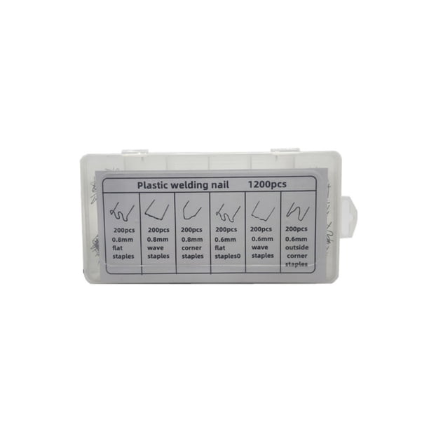 Kenally 3000/1200/600 Uds resorte de clavo de soldadura accesorios de parachoques de automóvil de acero soldador grapadora pieza de máquina de Suministros de soldadura Embalado en caja/1200 uds. Kenally TO009920-02
