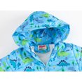 thumbnail image 3 of Tuosodrolic Toddler Boys Girls Cute Cartoon Print Jacket Coat Lightweight Hooded Outerwear Zip Up Kids Coats Windbreaker Casual Outwear, 3 of 8