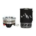 thumbnail image 1 of Système de Réchaud de Camping Extérieur avec Pot en Aluminium de Qualité Alimentaire 0,9l - Brûleur à Réacteur Coupe-Vent 1300W, Léger 502g, Design Compact 115x115x185mm, Inclut Tête de Four, Sac de Rangement et Manuel pour la Randonnée, 1 of 7