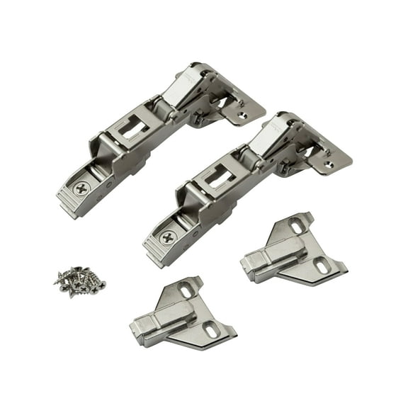 Pair of Blum 170 Degree Hinge with Face Frame Plate Kit For Overlay Doors