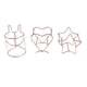 thumbnail image 3 of 3 Pieces Rose Gold Metal Makeup Sponge Rack for Storage Use Firm and Durable Beauty Tools drying, 3 of 4