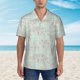 thumbnail image 2 of Fotbe Retro Snake Camisa Hawaiana para Hombre Unisex – Camisa Casual de Verano con Botones de Manga Corta de Algodón y Lino,3X-Large, 2 of 7