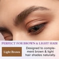 thumbnail image 2 of Semi-Permanent Eyebrow Tint Gel, Tattoo Eyebrow Gel, Long-Lasting Makeup Hold, Waterproof, Easy Peel-Off, 3.52 OZ - Light Brown, 2 of 11