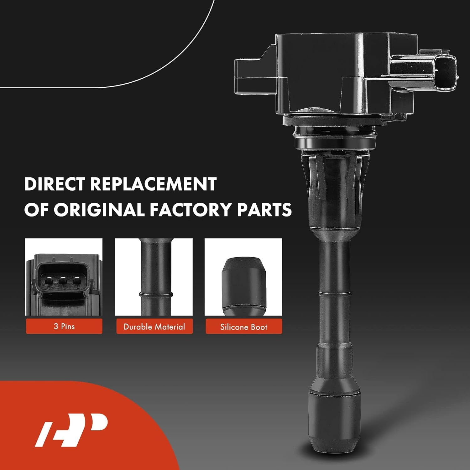 A-Premium Set of 6 Ignition Coil Pack and Iridium Spark Plugs Compatible with Infiniti G25 JX35 M35 Q50 Q70 QX60 & Nissan Altima Maxima Murano Pathfinder Quest