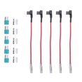 thumbnail image 1 of Unique Bargains 5 Set Universal Car Fuse Tap and Circuit Adapters 12V with 15A Blade Type Fuses, 1 of 8