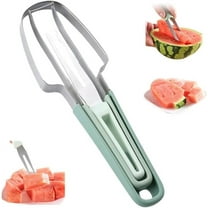 MEUDQU 2024 Watermelon Cutter, 3-in-1 Watermelon Fork Slicer Cutter Stainless Steel Watermelon Windmill Cutter, 3 In 1 Summer Watermelon Cutting Tool Fork Slicer Knife Set for Home