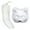 White, variant on Fox Face Cushion Furry Fox Face Cushion Tail Set Faux Fur Costume Accessory for Masquerade Halloween Cosplay Party