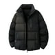 thumbnail image 1 of Ceisia Men's casual solid color warm stand collar zipper coat Gift pocket long sleeve outerwear, 1 of 8