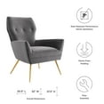 thumbnail image 2 of Renata Button Tufted Performance Velvet Armchair, 2 of 2