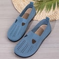 thumbnail image 5 of Samdudou Slip On Shoes for Women Closed Toe Knit Mesh Loafers Breathable Lightweight Walking Flats V-Cut Instep Design Casual Daily Wear Outdoor Travel Footwear Essentials, 5 of 5