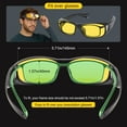 thumbnail image 5 of TINHAO Wrap Around Night Driving Glasses Anti Glare Night Vision Glasses for Men Women Fit Over Prescription Glasses, 5 of 7