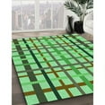 thumbnail image 2 of Ahgly Company Indoor Square Patterned Stoplight Go Green Area Rugs, 7' Square, 2 of 6