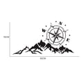 thumbnail image 3 of Compass Mountain Tree Auto Hood Decal Graphic Sticker Car Truck Vinyl Graphics, 3 of 7