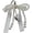 White, variant on Lace Bow Keychain with Faux Pearl Heart Star Detail Alloy Keyring Bag Charm for Women Girls Black