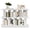 White, variant on Kicctian 8-Cube Geometric Low Bookcase, Versatile Display Storage Organizer for Living Room, Bedroom or Home Office,White